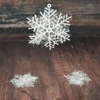 Kép 1/2 - Hópihe dekoráció csillámos  8,5cm 3db/csomag