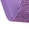 Csillámos dekorgumi 2mm 10db/csomag - Lila