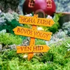 Kép 4/8 - Nyomtatott fa tábla - Útjelző táblák 5db/cs