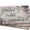 Nyomtatott fa tábla - Emléked örökké..3db/cs