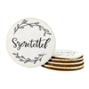 Nyomtatott fa tábla - Szeretettel 5db/cs
