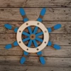 Kép 2/2 - Natúr fa - Óriás hajókormány 70cm