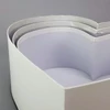 Kép 4/5 - Masnis szívdoboz 3db/szett fehér