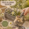 Füles fa ládika szürkésbarna 18x9cm