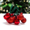 Kép 2/3 - Mini karácsonyfadísz pick piros 1csokor