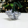 Kép 2/2 - Mini karácsonyfadísz pick ezüst 1csokor
