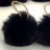 Kép 3/3 - Pihe-puha szőrgombóc 6cm 10db/cs fekete