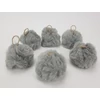 Kép 1/5 - Pihe-puha szőrgombóc 8cm 6db/cs szürke
