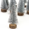 Kép 2/2 - Dekor fenyőfa ezüst 15cm 12db/cs