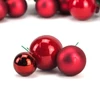 Kép 2/3 - Betűzős gömb "christmas red" 6 szett/doboz