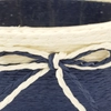 Kép 2/3 - Köteles ovál kaspó masnival kicsi kék