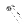 Kép 2/2 - Beszúrós bogyó 2cm-es ezüst 20db/cs