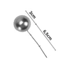 Beszúrós bogyó 3cm-es ezüst 15db/cs