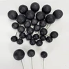 Kép 1/2 - Csillámos gömb pick fekete 30db/cs