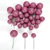 Csillámos gömb pick sötét rózsaszín 30db/cs