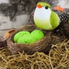 Tojások fészekben sárga-zöld-narancs