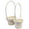 Kép 2/6 -  Fonott kosár szett fehér 2db/szett 10/#