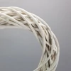 Vessző koszorú fehér 25cm