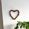 Kép 1/5 - Szívkoszorú barna 20cm