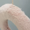 Kép 2/7 - Szőrmés polisztirol félkoszorú 25cm rózsaszín