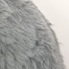 Szőrmés polisztirol félkoszorú 25cm szürke