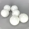 Kép 2/3 - Fehér műanyag díszíthető gömb 10cm 6db/dob