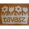 Kép 1/3 - Natúr fa - "Tavasz" tábla virágládás 32cm