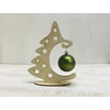 Kép 3/3 - Natúr fa - Gömbtartó fenyő 21cm