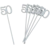 Beszúrható számok 50-es fehér 6db/csomag