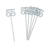 Beszúrható számok 55-ös fehér 6db/csomag