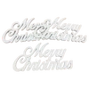 Merry Christmas felirat fehér 3db/csomag