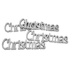 Christmas felirat ezüst 15cm 4db/csomag