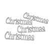 Christmas felirat fehér 15cm 4db/csomag