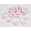 Kép 1/2 - Fa virágmintás madár pink 30db/csomag
