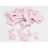 Kép 1/2 - Fa csoki nyuszi vegyes pink 30db/csomag