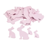 Kép 2/2 - Fa csoki nyuszi vegyes pink 30db/csomag