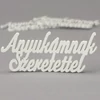 Fehér "Anyukámnak Szeretettel" felirat 13cm