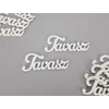 Kép 1/3 - Fehér "Tavasz" felirat 9cm 8db/csomag