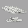 Kép 1/2 - Natúr fa Boldog születésnapot felirat fehér