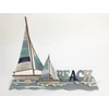 Kép 3/3 - Natúr fa - Nyári táj vitorlásokkal 40cm