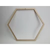 Kép 1/2 - Natúr fa - Keret hatszög 32cm