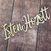 Kép 2/2 - Natúr fa "Isten hozott" felirat 20cm