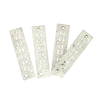 HOHOHO feliratos biléta 4db/csomag - ezüst csillámos