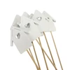 Kép 2/3 - Fa házikók pálcás fehér 7x28cm 8db/csomag
