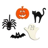 Kép 2/2 - Natúr fa - Halloween szett 5db/csomag