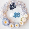 Kép 2/4 - "Hello Nyár" felirat színes 5x5,5cm 3db/csomag