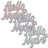 Kép 1/2 - "Hello Nyár" felirat színes 7,5x8,5cm 3db/csomag