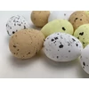 Festett polisztirol tojás természetes színek 3cm x 4cm 12db/csomag