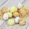 Festett polisztirol tojás természetes színek 3cm x 4cm 12db/csomag