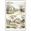 Rizspapír decoupage-hoz vintage cottage otthon A4